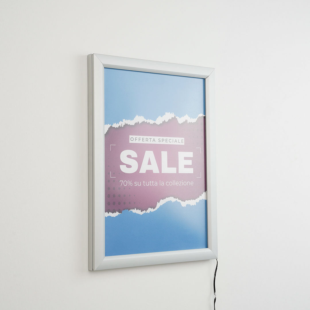 Marco Publicitario de pared con LED