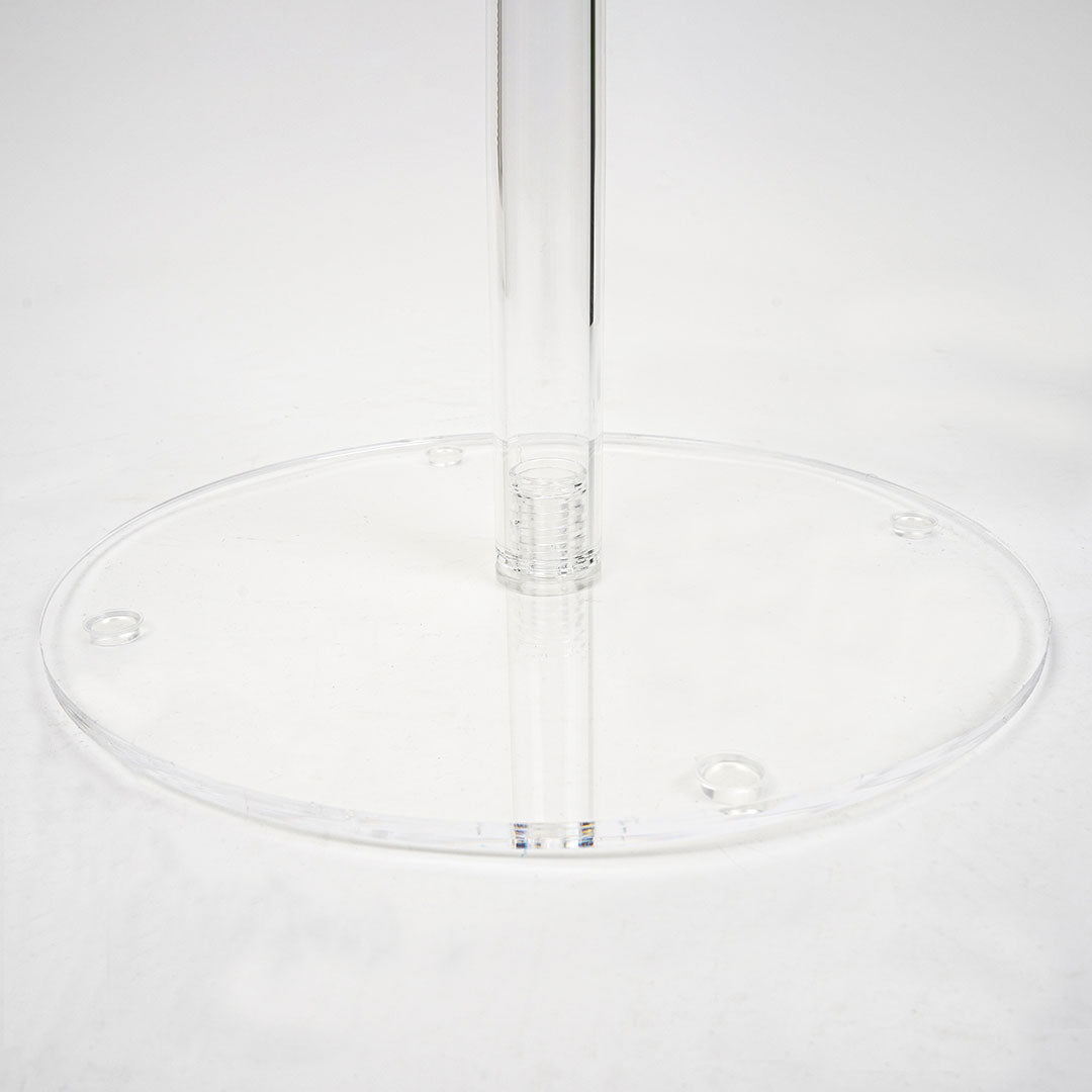 base redonda en metacrilato