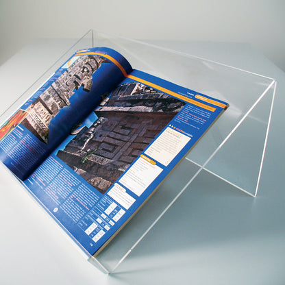 atril en metacrilato para soporte de lectura