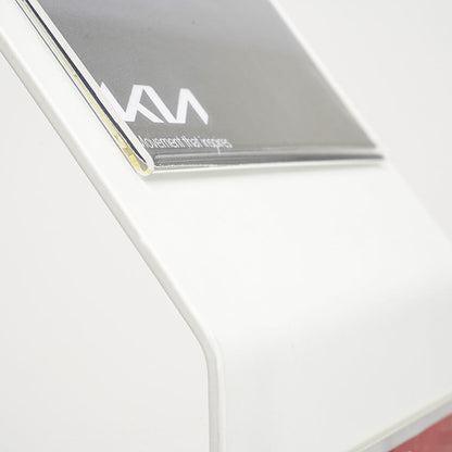 detalle expositor de portagraficas de pie en metal