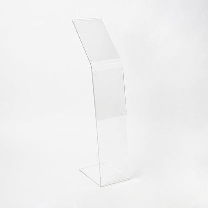 expositor atril de pie en metacrilato
