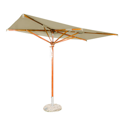 media sombrilla lona color beige
