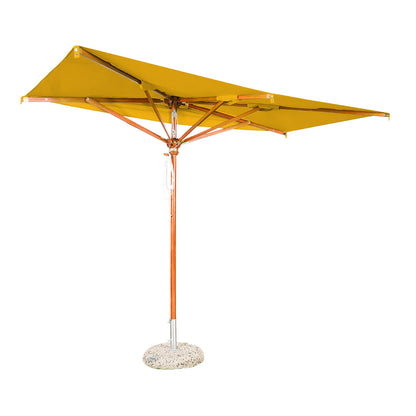 media sombrilla lona color amarillo