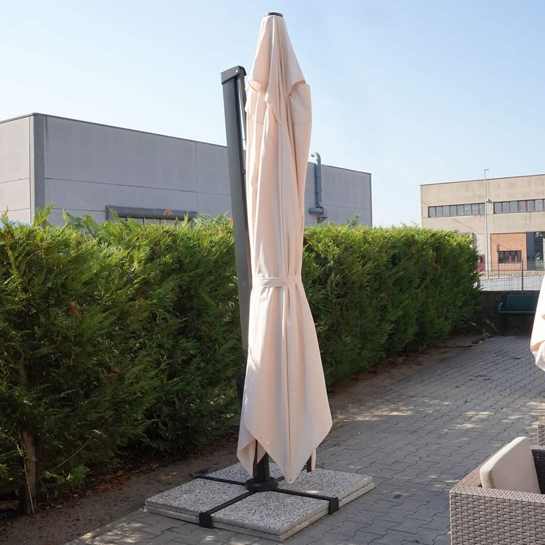 Parasol Excéntrico 4x3 de Aluminio – BLUES