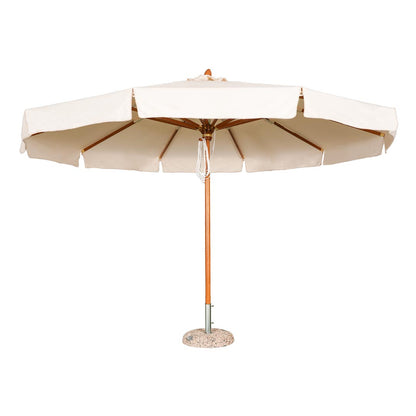 Sombrilla para Terraza Redonda de Madera