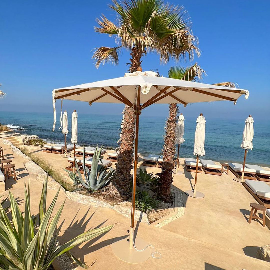 Sombrilla para Terraza Redonda de Madera - HAVANA