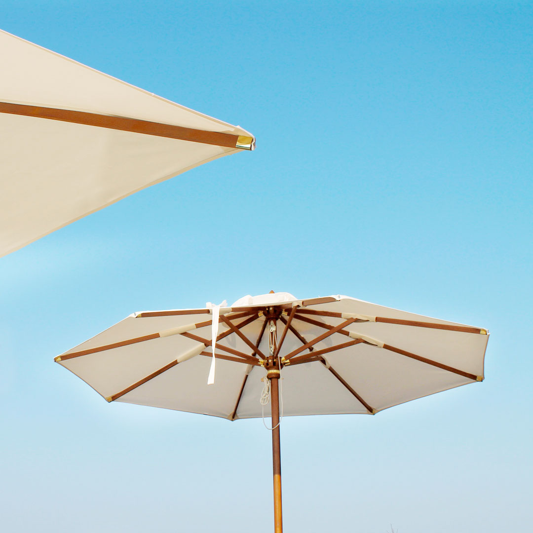 Sombrilla para Terraza Redonda de Madera - HAVANA