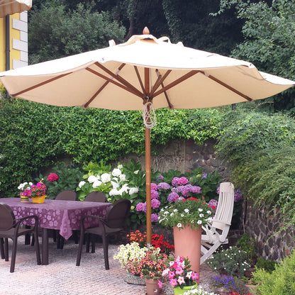 Sombrilla para Terraza Redonda de Madera - HAVANA