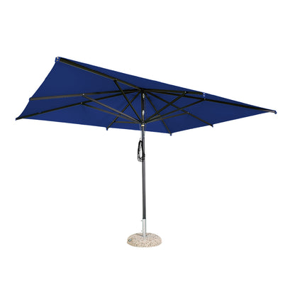 Sombrilla rectangular en aluminio lona azul