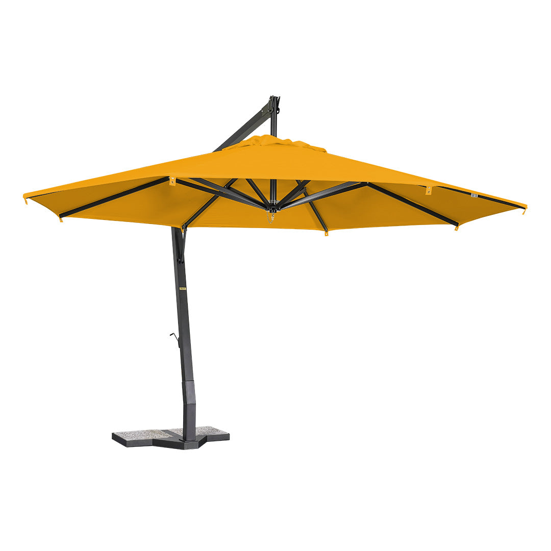 sombrilla de alumino lona amarillo