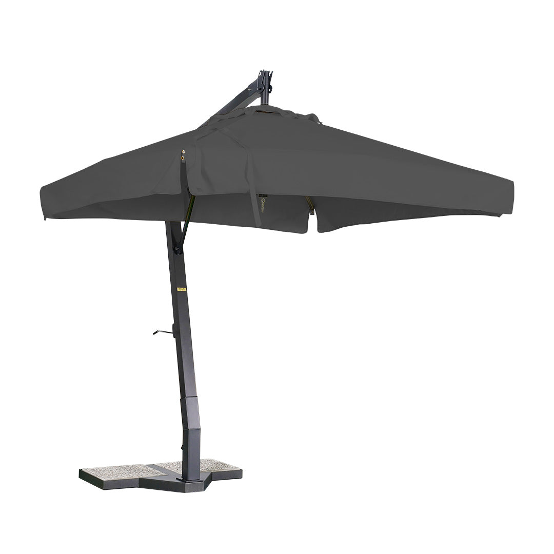 sombrilla de aluminio lona antracita