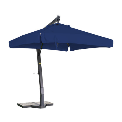 sombrilla de aluminio lona azul