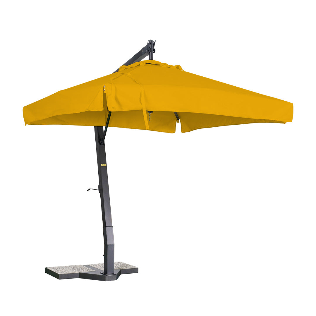 sombrilla de aluminio lona amarillo