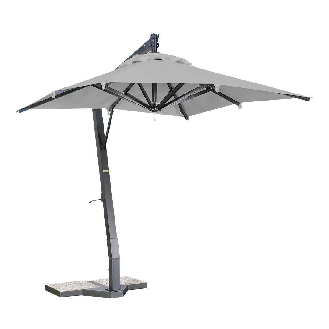 sombrilla de aluminio lona acero