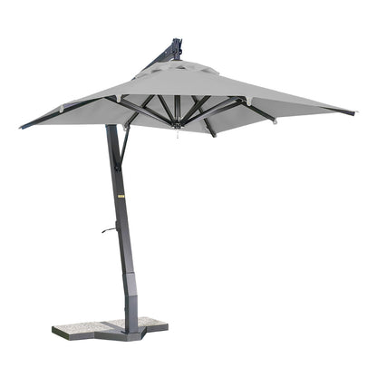 sombrilla de aluminio lona acero