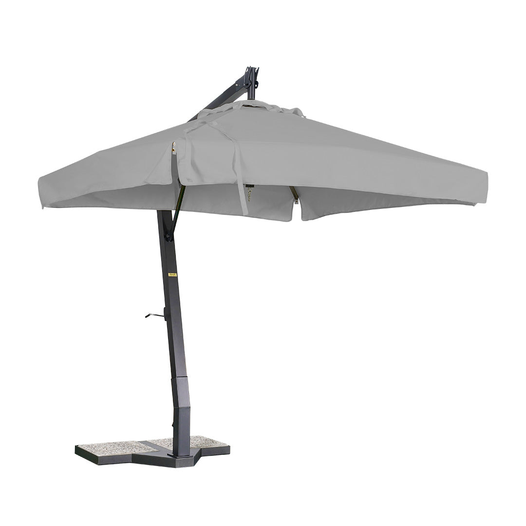 sombrilla de aluminio lona acero