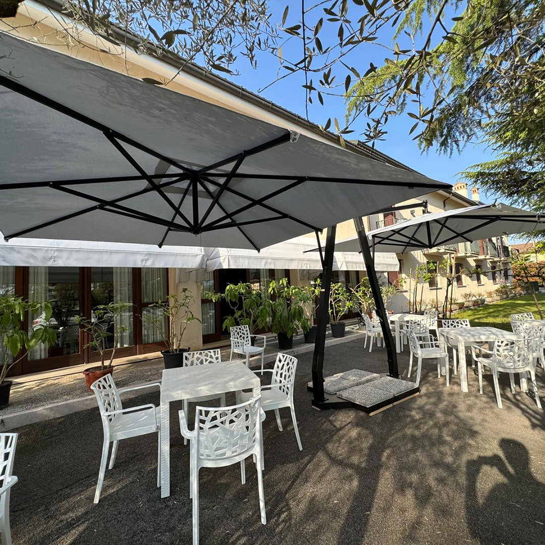 sombrilla de aluminio para jardín