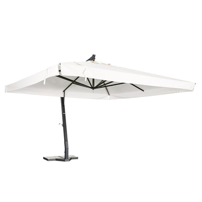 sombrilla de aluminio lona ecru