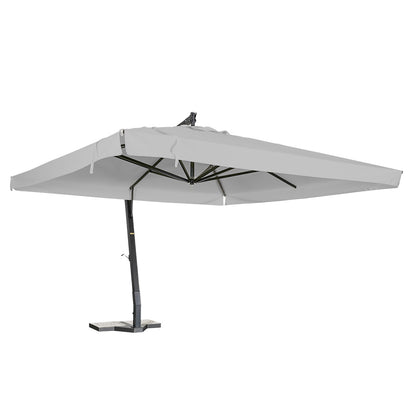 sombrilla de aluminio lona acero