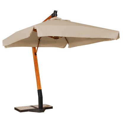 sombrilla cuadrada lona beige