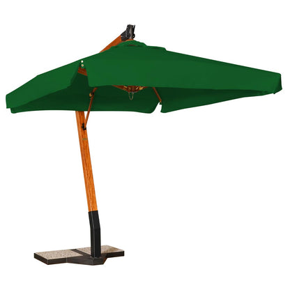 sombrilla cuadrada lona verde