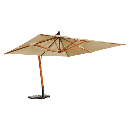sombrilla cuadrada lona beige