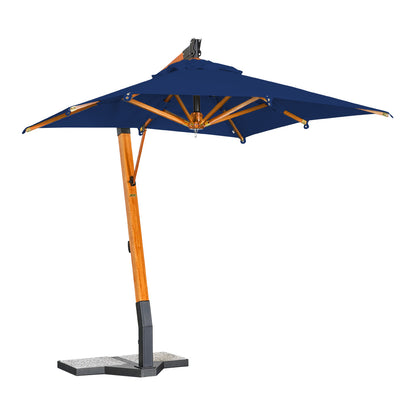 Parasol Excentrico Cuadrado en Madera -  SAN FRANCISCO