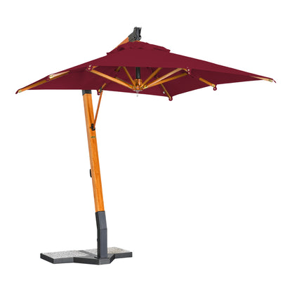 Parasol Excentrico Cuadrado en Madera -  SAN FRANCISCO