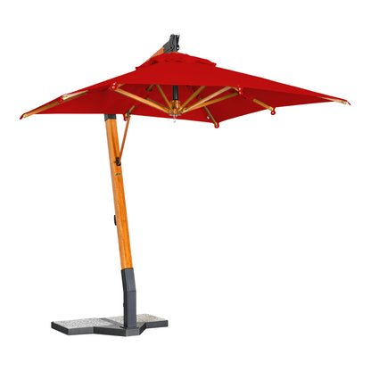 Parasol Excentrico Cuadrado en Madera -  SAN FRANCISCO