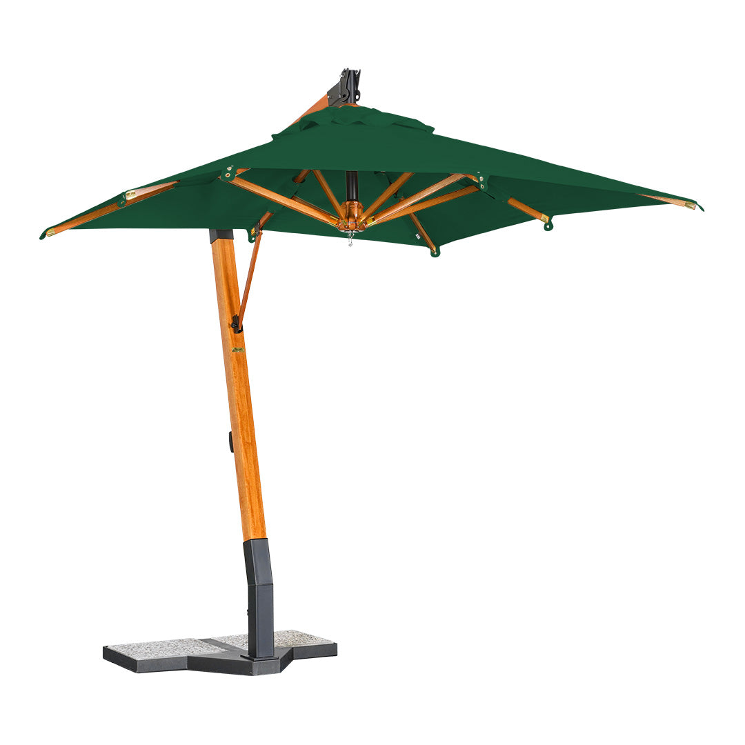Parasol Excentrico Cuadrado en Madera -  SAN FRANCISCO