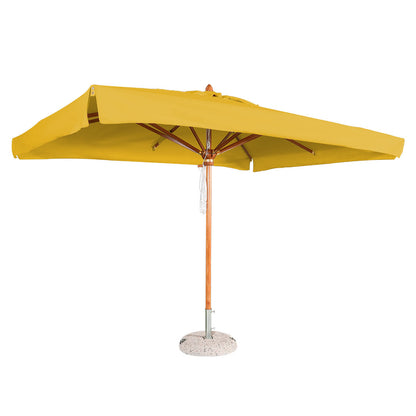 Sombrilla profesional rectangular con mástil central de madera - SYDNEY