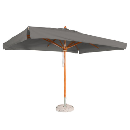 Sombrilla profesional rectangular con mástil central de madera - SYDNEY