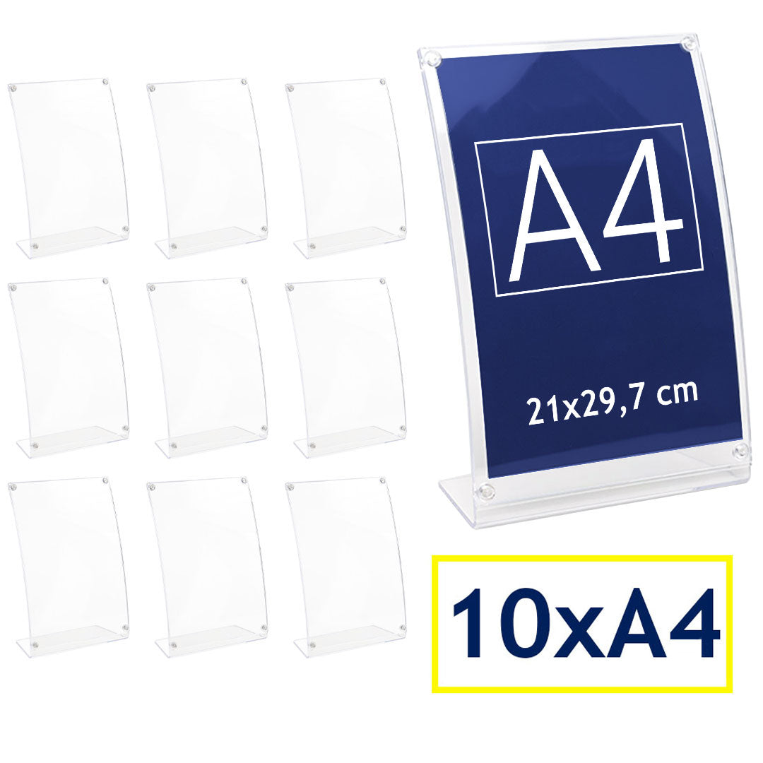 expositor portagrafica A4 de metacrilato