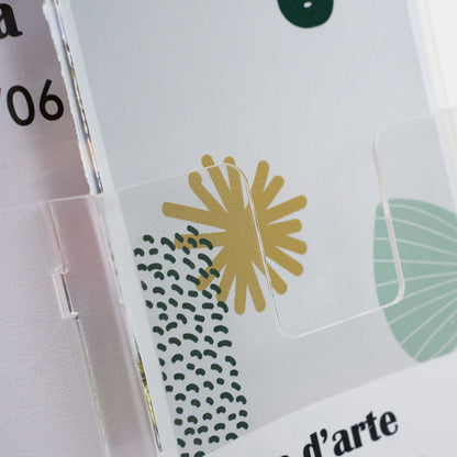 Expositor A4 de sobremesa con portatarjetas. 3 piezas