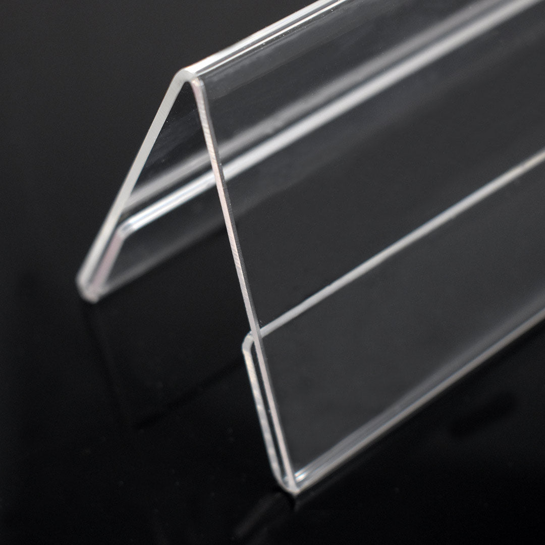 detalle porta precio de metacrilato