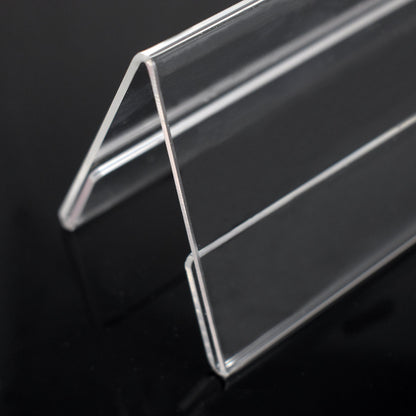 detalle porta precio de metacrilato