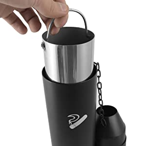 cenicero de pie exterior tipo columna