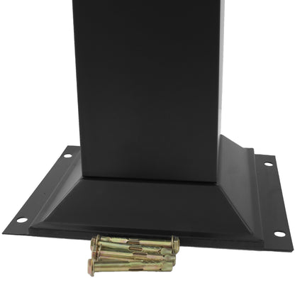 cenicero de pie negro para exterior