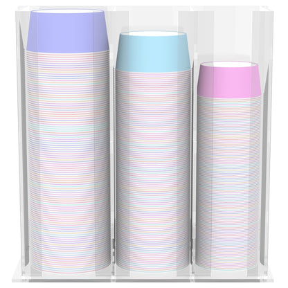 Expositor para copas de helado de 3 Columnas en metacrilato