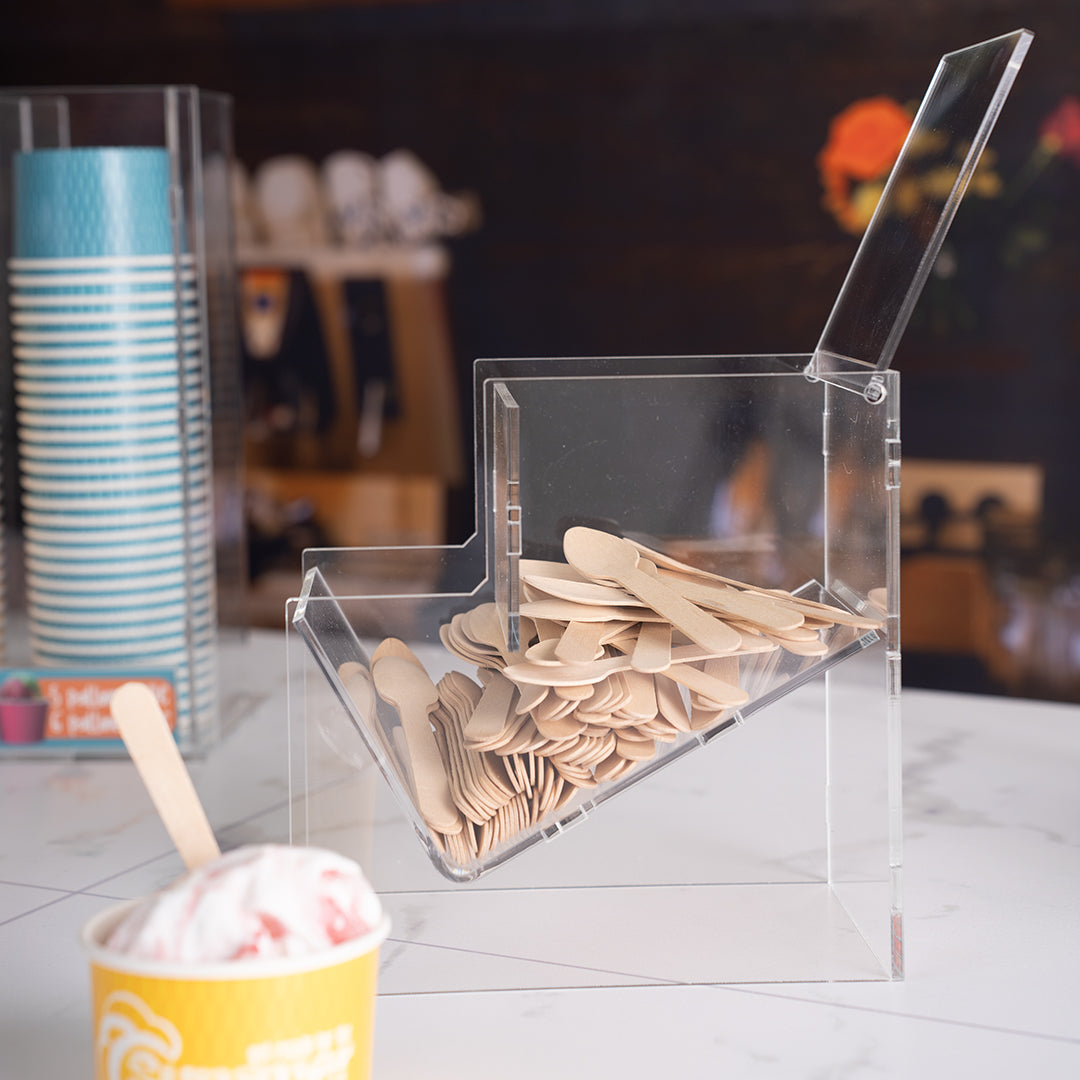 Expositor para cucharitas y paletinas de metacrilato