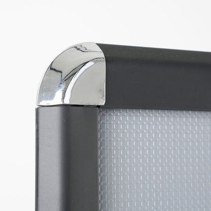 Soporte de pie con doble marco para carteles formato 50x70 y 70x100 cm - base cuadrada