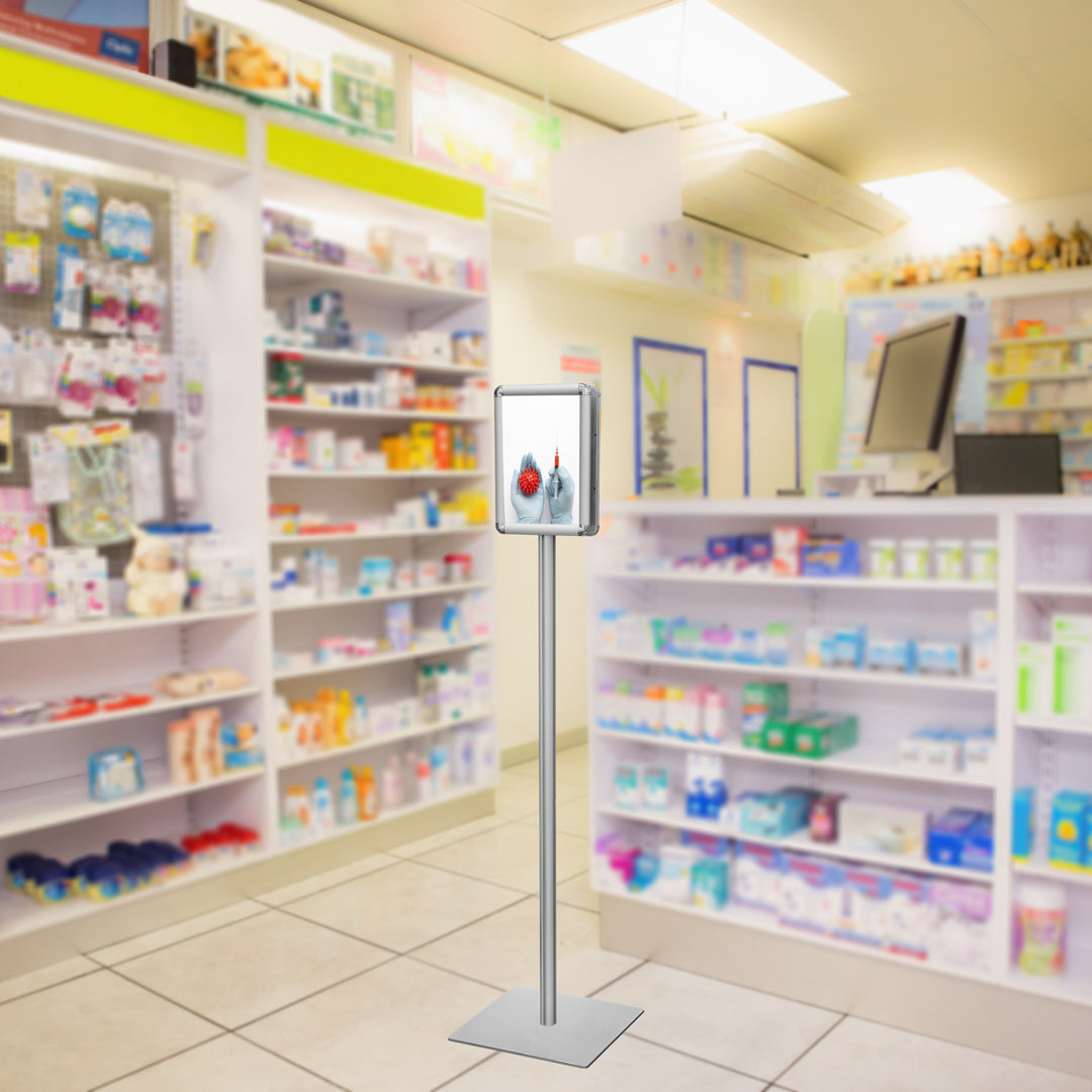 soporte de pie con doble marco