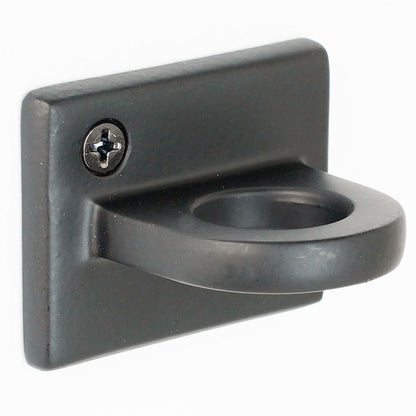 enganche de pared negro para cordones