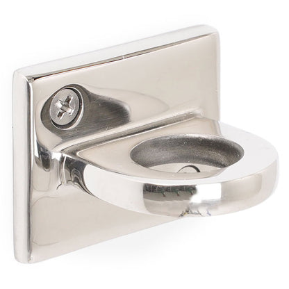 enganche de pared cromado para cordones