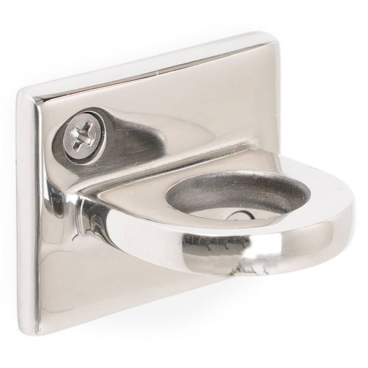 enganche de pared cromado para cordones