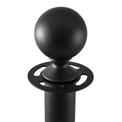 poste negro para cordón