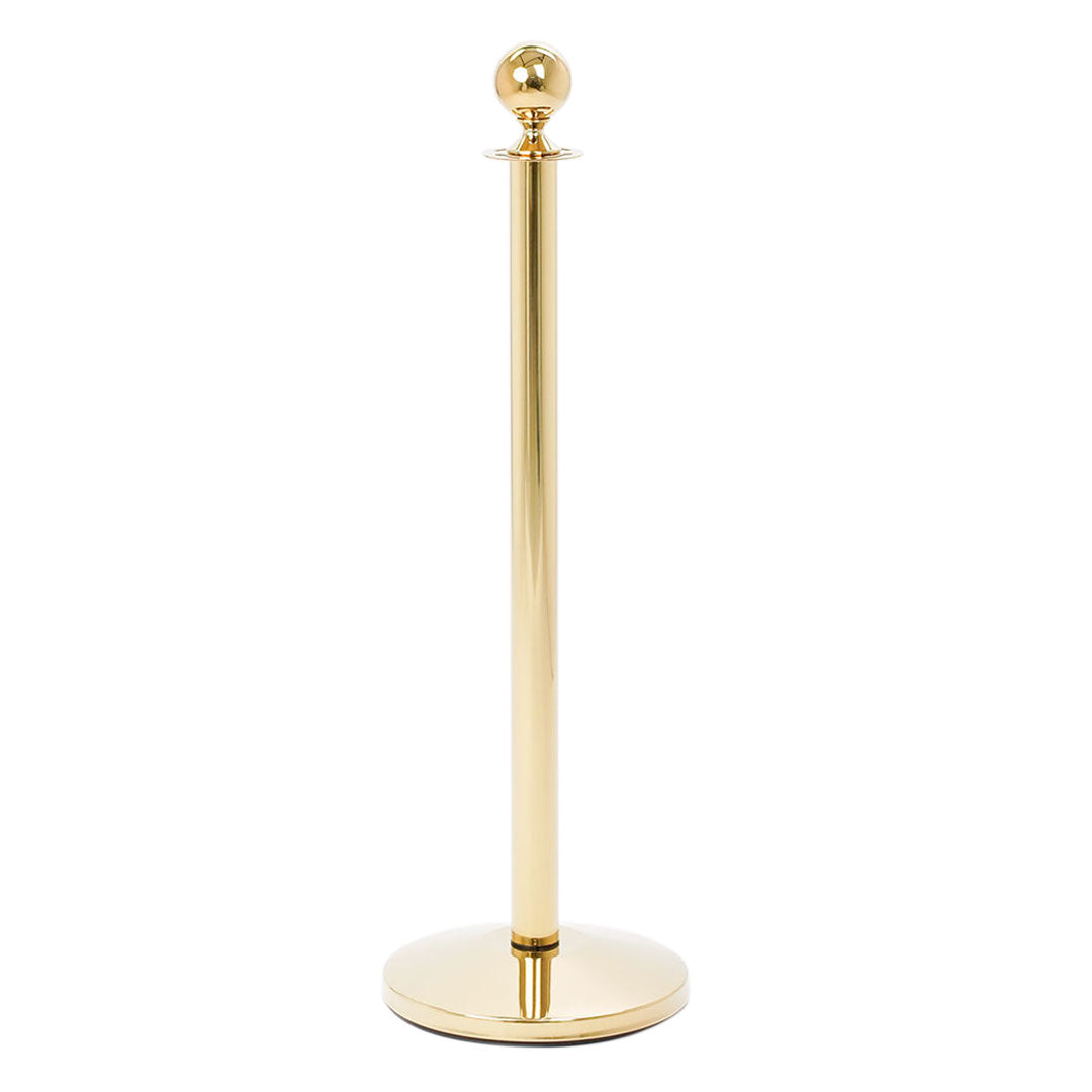 poste dorado para cordón