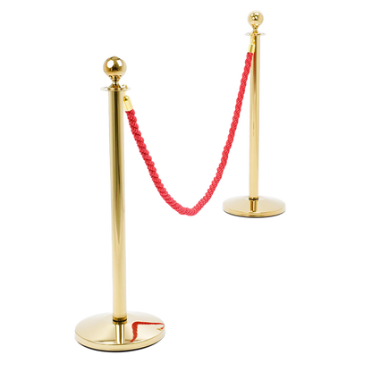 poste dorado para cordón