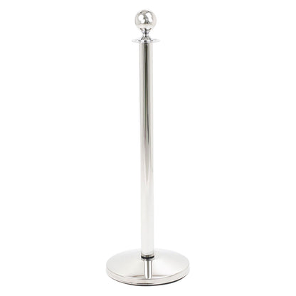 poste cromado para cordón