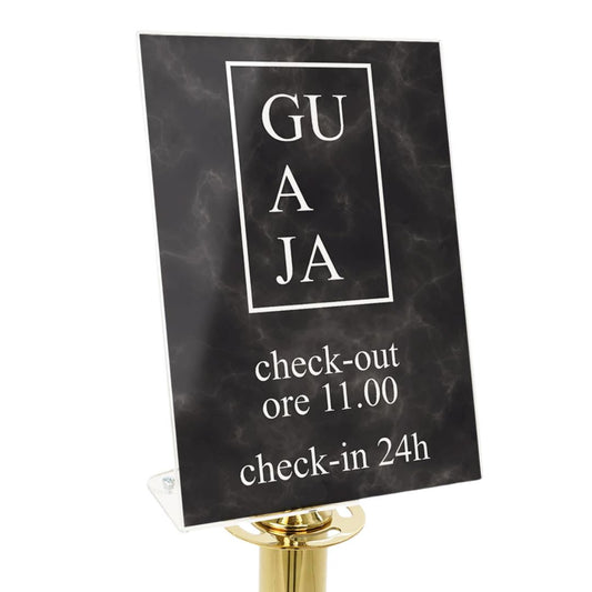 porta grafica para poste separador para cuerda